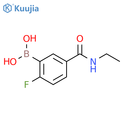 N-Ethyl 3-borono-4-fluorobenzamide structure