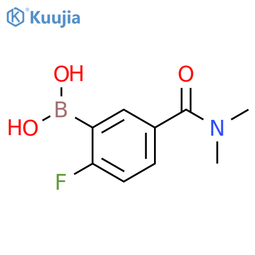 N,N-Dimethyl 3-borono-4-fluorobenzamide structure