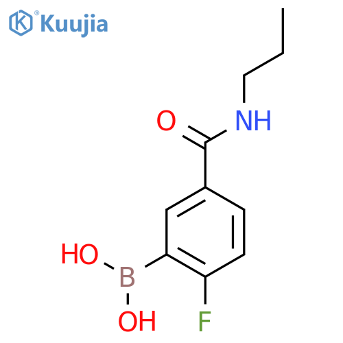 N-Propyl 3-borono-4-fluorobenzamide structure