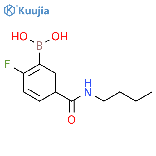 N-Butyl 3-borono-4-fluorobenzamide structure