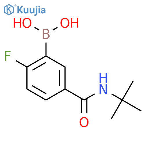 N-t-Butyl 3-borono-4-fluorobenzamide structure