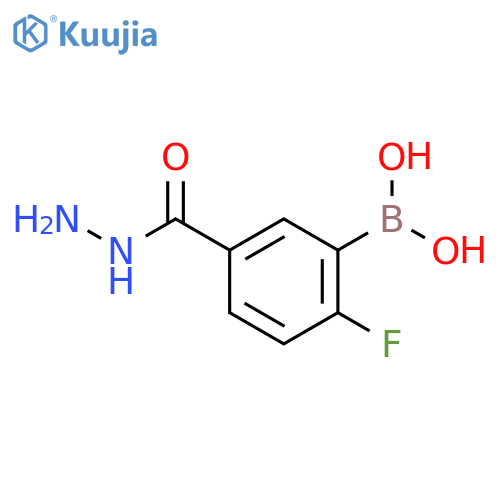 3-Borono-4-fluorobenzohydrazide structure