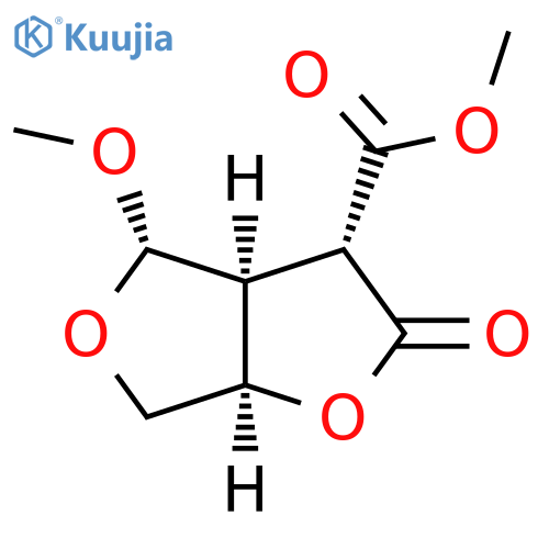 Furo[3,4-b]furan-3-carboxylic acid, hexahydro-4-methoxy-2-oxo-, methyl ester, (3R,3aS,4S,6aR)- structure