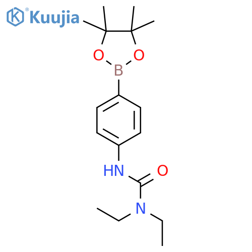 4-(3-Diethylureido)phenylboronic acid, pinacol ester structure