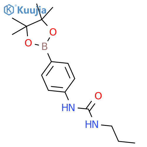 1-Propyl-3-(4-(4,4,5,5-tetramethyl-1,3,2-dioxaborolan-2-yl)phenyl)urea structure