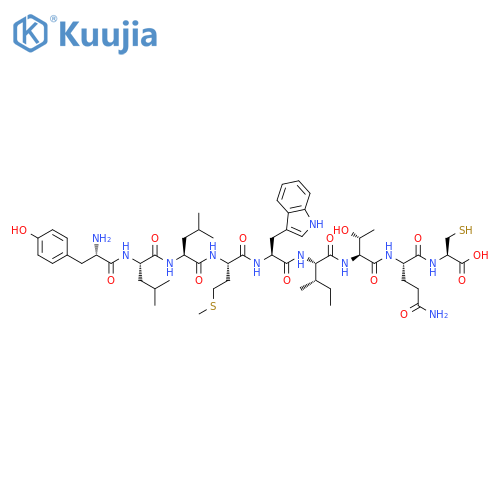 L-Cysteine,L-tyrosyl-L-leucyl-L-leucyl-L-methionyl-L-tryptophyl-L-isoleucyl-L-threonyl-L-glutaminyl- structure