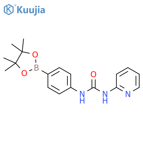 1-(pyridin-2-yl)-3-(4-(4,4,5,5-tetramethyl-1,3,2-dioxaborolan-2-yl)phenyl)urea structure