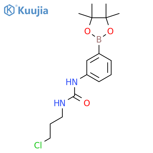 1-(3-Chloropropyl)-3-(3-(4,4,5,5-tetramethyl-1,3,2-dioxaborolan-2-yl)phenyl)urea structure