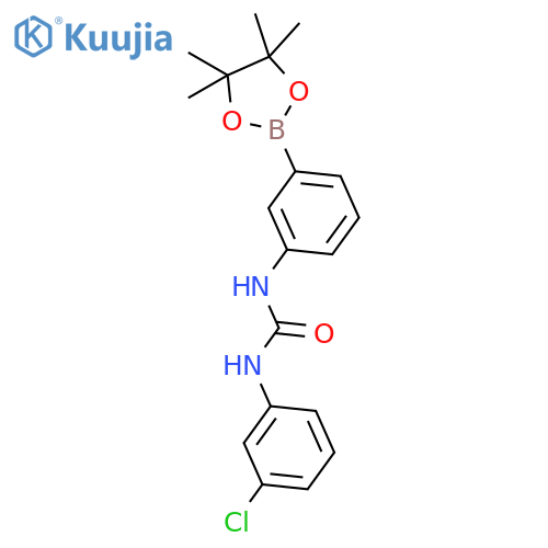 1-(3-Chlorophenyl)-3-3-(tetramethyl-1,3,2-dioxaborolan-2-yl)phenylurea structure