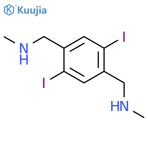 1,4-BENZENEDIMETHANAMINE, 2,5-DIIODO-N,N'-DIMETHYL- structure