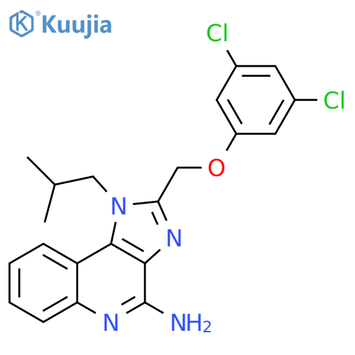 1H-Imidazo[4,5-c]quinolin-4-amine,2-[(3,5-dichlorophenoxy)methyl]-1-(2-methylpropyl)- structure
