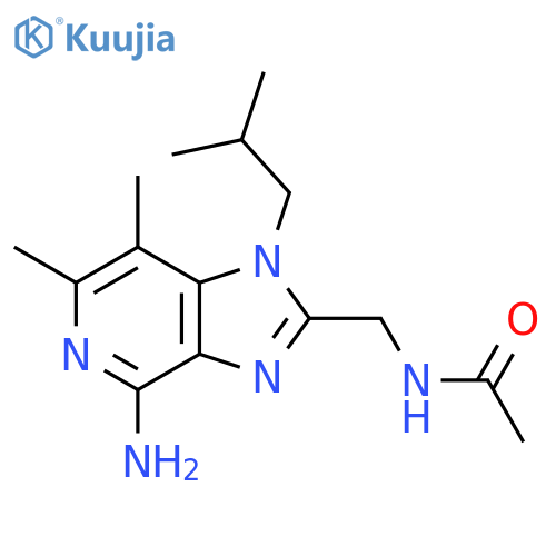 Acetamide,N-[[4-amino-6,7-dimethyl-1-(2-methylpropyl)-1H-imidazo[4,5-c]pyridin-2-yl]methyl]- structure