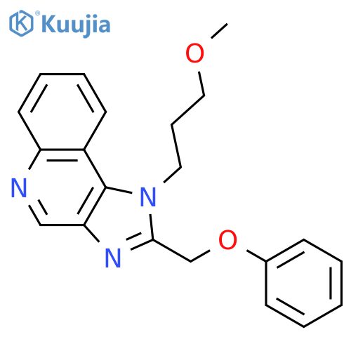 1H-Imidazo[4,5-c]quinoline, 1-(3-methoxypropyl)-2-(phenoxymethyl)- structure