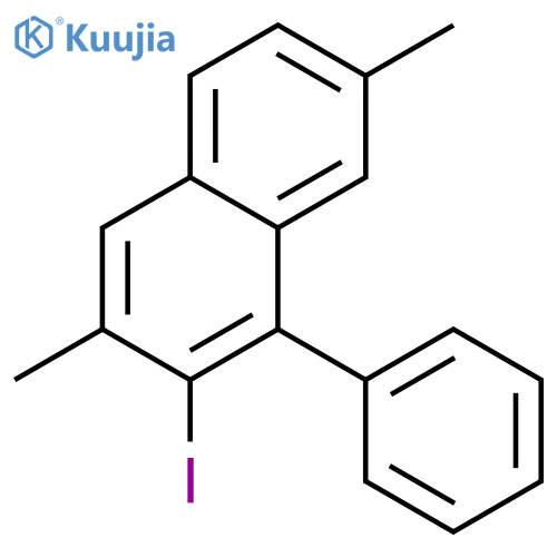 Naphthalene, 2-iodo-3,7-dimethyl-1-phenyl- structure