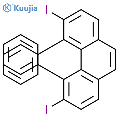 Phenanthrene, 3,6-diiodo-4,5-diphenyl- structure