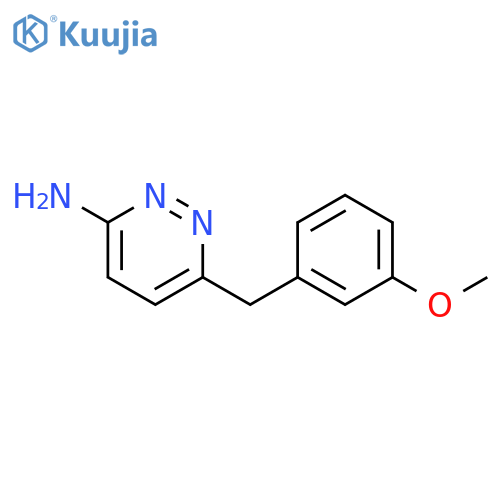 6-[(3-Methoxyphenyl)methyl]-3-pyridazinamine structure