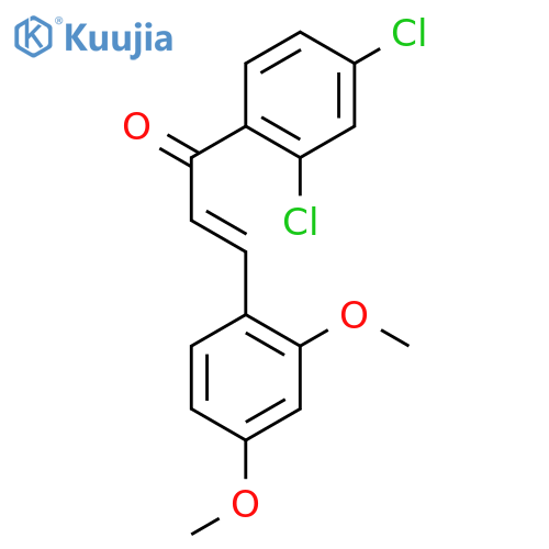 2-Propen-1-one, 1-(2,4-dichlorophenyl)-3-(2,4-dimethoxyphenyl)-, (2E)- structure