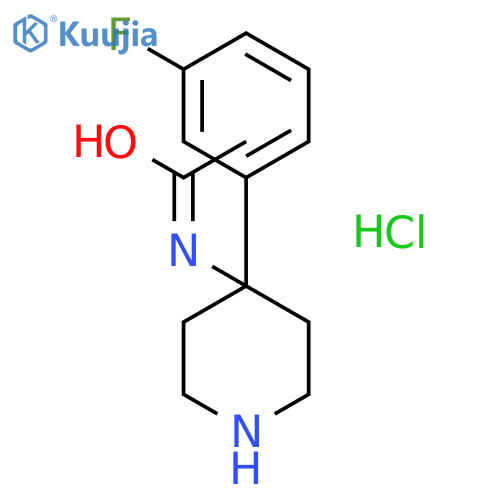 N-(4-(3-FLUOROPHENYL)PIPERIDIN-4-YL)ACETAMIDE HCL structure