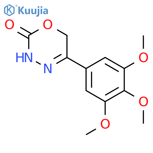 2H-1,3,4-Oxadiazin-2-one, 3,6-dihydro-5-(3,4,5-trimethoxyphenyl)- structure