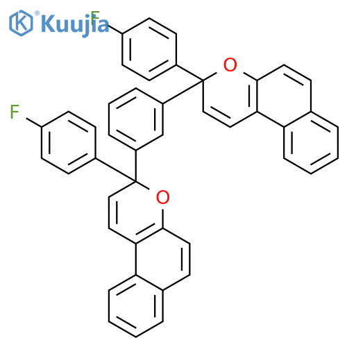 3H-Naphtho[2,1-b]pyran, 3,3'-(1,3-phenylene)bis[3-(4-fluorophenyl)- structure