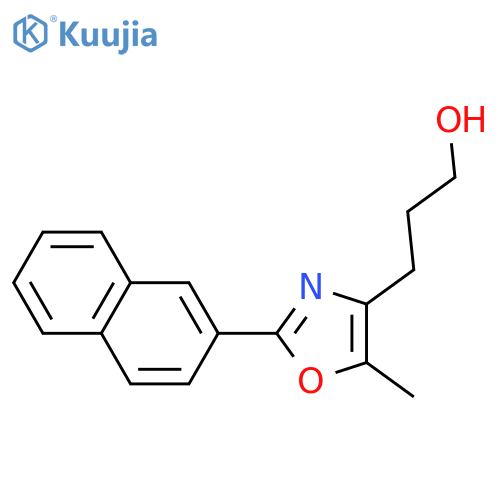 4-OXAZOLEPROPANOL, 5-METHYL-2-(2-NAPHTHALENYL)- structure