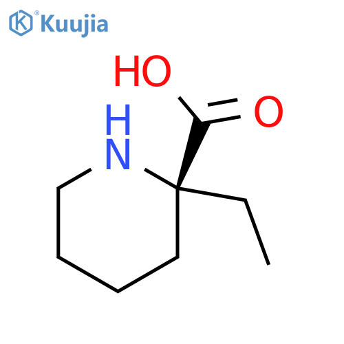 (2R)-2-ethyl-2-Piperidinecarboxylic acid structure