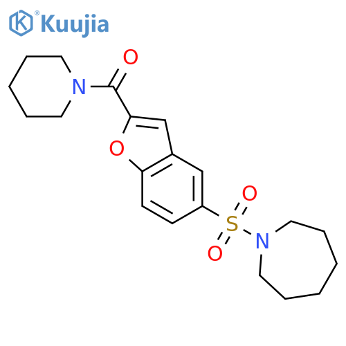 Piperidine,1-[[5-[(hexahydro-1H-azepin-1-yl)sulfonyl]-2-benzofuranyl]carbonyl]- structure