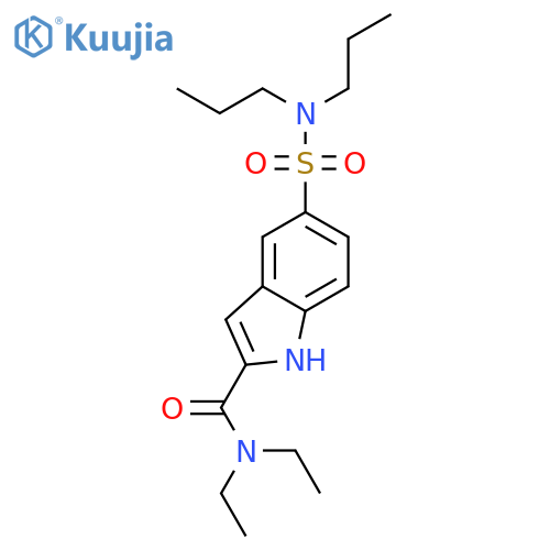 1H-Indole-2-carboxamide, 5-[(dipropylamino)sulfonyl]-N,N-diethyl- structure