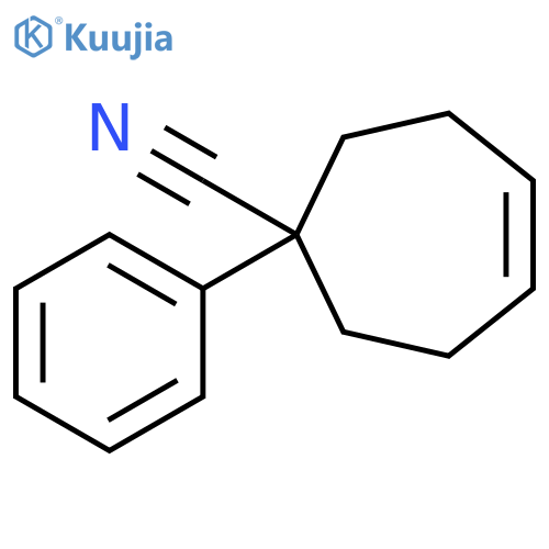 4-Cycloheptene-1-carbonitrile, 1-phenyl- structure