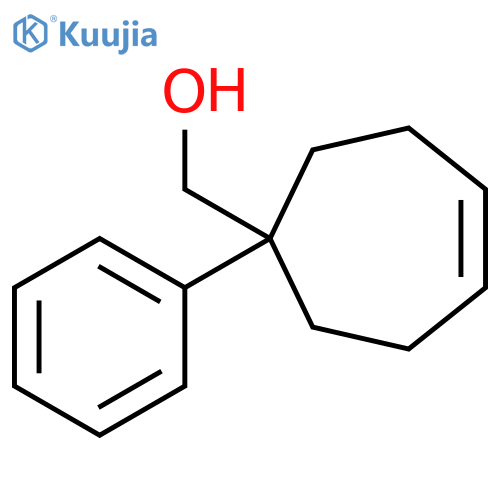 4-Cycloheptene-1-methanol, 1-phenyl- structure