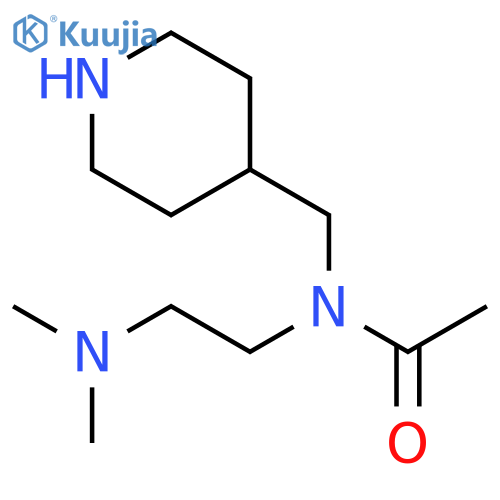 Acetamide, N-[2-(dimethylamino)ethyl]-N-(4-piperidinylmethyl)- structure