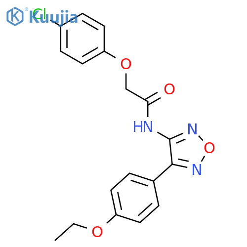 Acetamide, 2-(4-chlorophenoxy)-N-[4-(4-ethoxyphenyl)-1,2,5-oxadiazol-3-yl]- structure