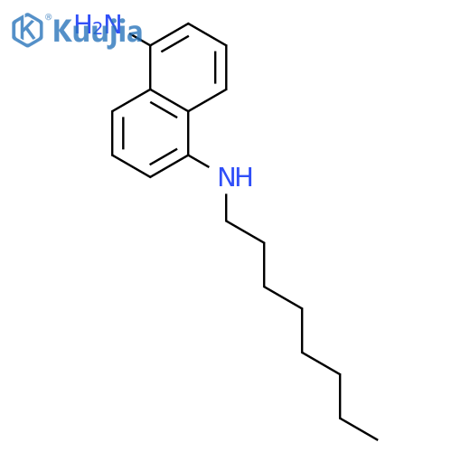 1,5-Naphthalenediamine, N-octyl- structure