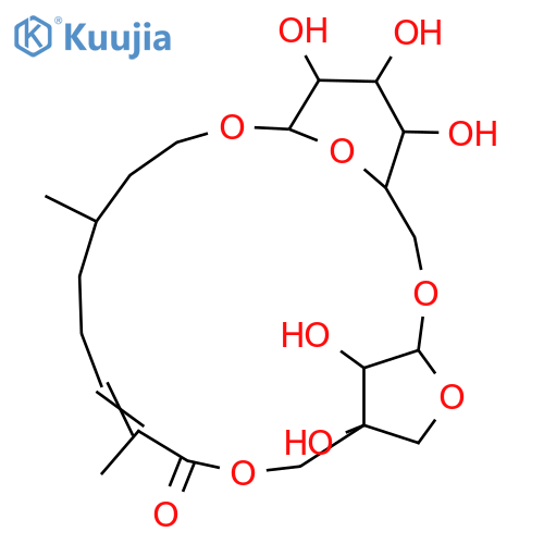 2-Octenoic acid, 8-[(6-O-D-apio-β-D-furanosyl-β-D-glucopyranosyl)oxy]-2,6-dimethyl-, intramol. 1,5''-ester, (2E,6S)- structure