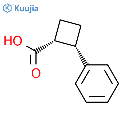 cis-2-phenylcyclobutane-1-carboxylic acid structure