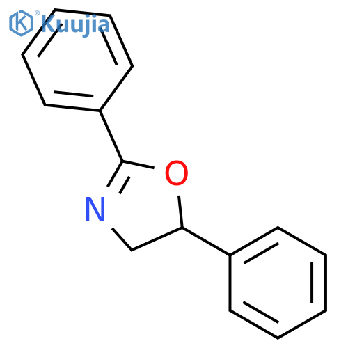 Oxazole, 4,5-dihydro-2,5-diphenyl-, (5S)- structure