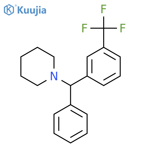 Piperidine, 1-[phenyl[3-(trifluoromethyl)phenyl]methyl]- structure