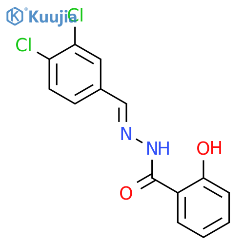 N'-(3,4-Dichlorobenzylidene)-2-hydroxybenzohydrazide structure