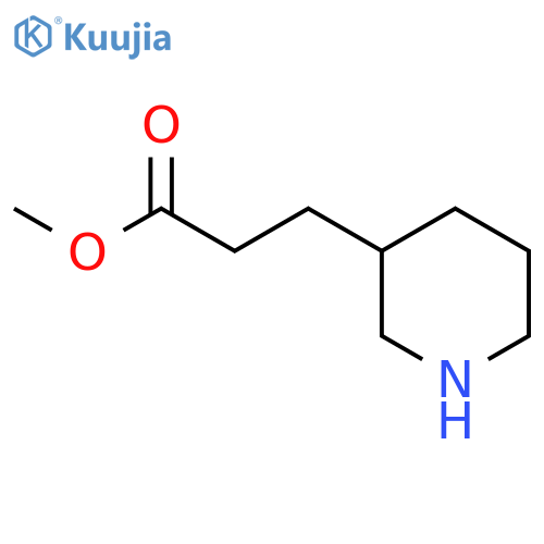 Methyl 3-(3-Piperidinyl)propanoate structure