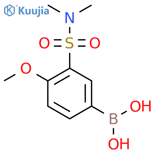 (3-(N,N-dimethylsulfamoyl)-4-methoxyphenyl)boronic acid structure