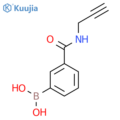 [3-(2-Propyn-1-ylcarbamoyl)phenyl]boronic acid structure