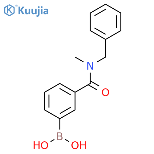 3-(Benzyl(methyl)carbamoyl)phenylboronic acid structure