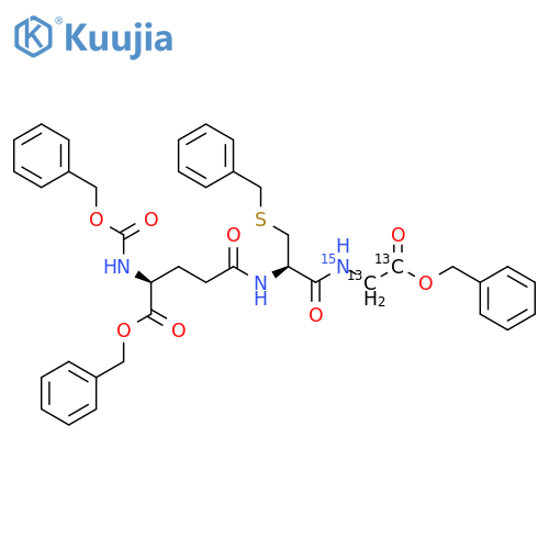 N-Cbz-O-Bzl-L-Glu-S-Bzl-L-Cys-Gly13C2,15N-OBzl structure