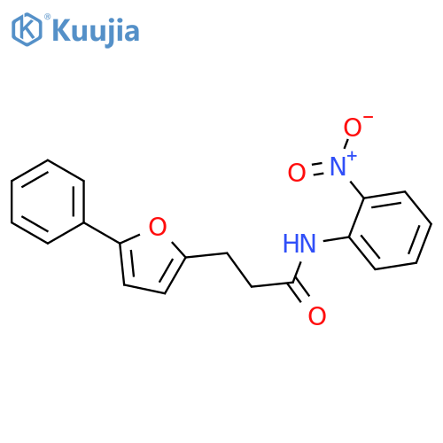 N-(2-nitrophenyl)-3-(5-phenylfuran-2-yl)propanamide structure