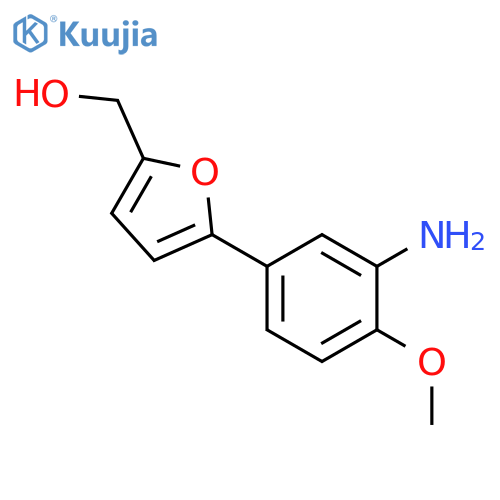 (5-(3-amino-4-methoxyphenyl)furan-2-yl)methanol structure