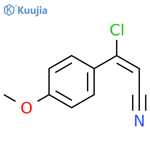 (Z)-3-Chloro-3-(4-methoxyphenyl)acrylonitrile structure