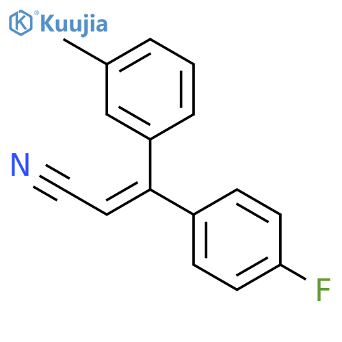 2-Propenenitrile, 3-(4-fluorophenyl)-3-(3-methylphenyl)-, (2Z)- structure