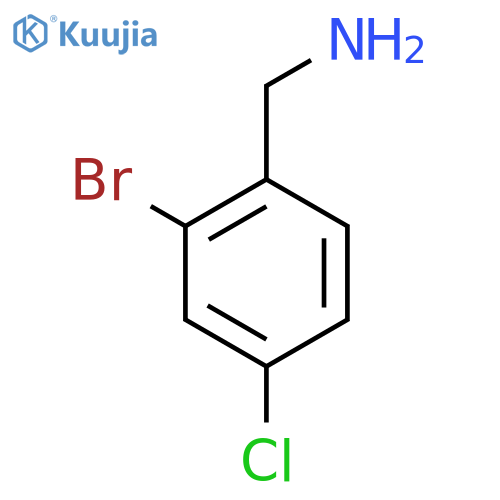 Benzenemethanamine, 2-bromo-4-chloro- structure