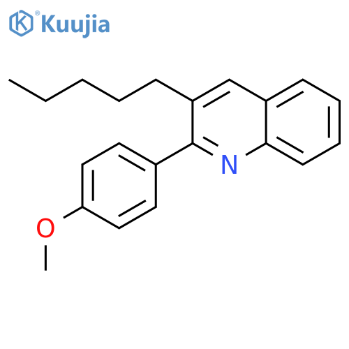Quinoline, 2-(4-methoxyphenyl)-3-pentyl- structure