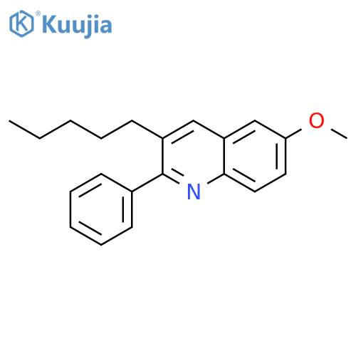 Quinoline, 6-methoxy-3-pentyl-2-phenyl- structure